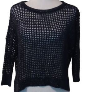 -- Express Black Sparkly Knit Top